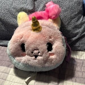 Plush Unicorn Face Bag
